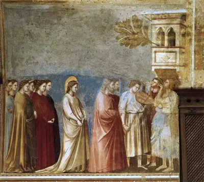La Procession du Mariage de la Vierge Giotto